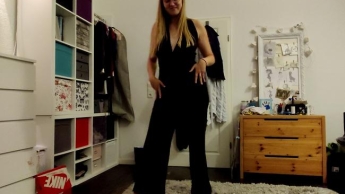 After show party at home in heels! Part 1
