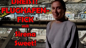 BARE! Airport fuck with SirenaSweet!