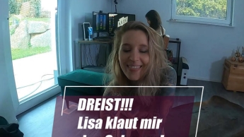 BARE! Lisa steals my cock!