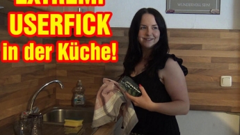 EXTREME! USER FUCK in the kitchen!