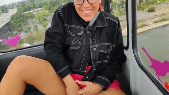 IN THE CABLE CAR!!! I do it everywhere!!!