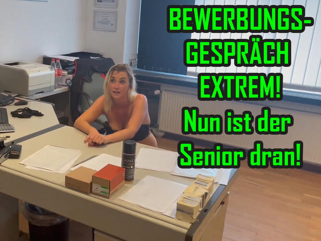Job interview EXTREME! Now it's the senior's turn!!