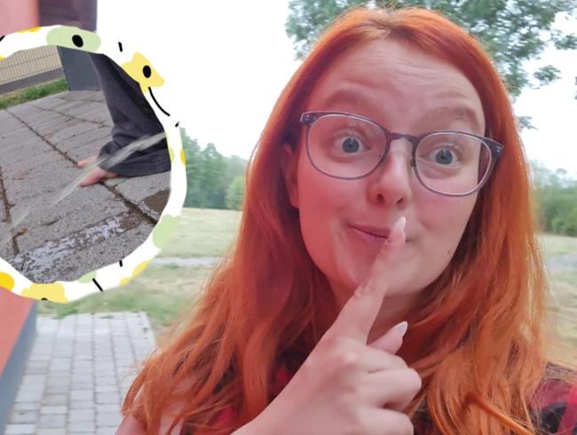 OMG – huge public piss jet!