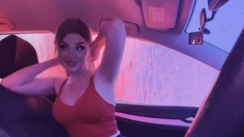 Sex in the car wash! MEGA WET PUBLIC ACTION!