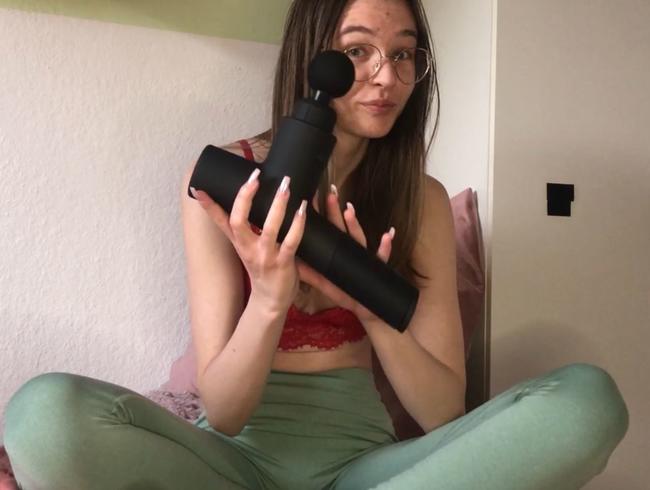 WAY TOO AWESOME!!! EXTREMELY HARD MASSAGE!!! My FIRST MASTURBATION VIDEO!