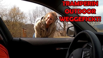 AWESOME! Hitchhiker fucked away outdoors!