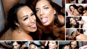 BLOWBANG LISA & ZARA FILLED WITH SPERM