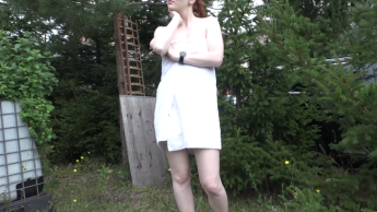 Cheeky! After the sauna session simply made into the bushes!!!