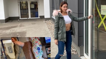 Creampie at the university! Caught by the caretaker and still fucked!