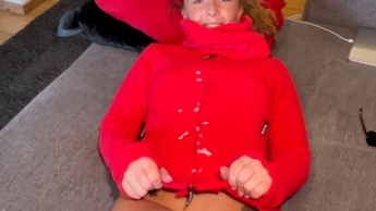 Fleece jacket and breeches makes him really horny!