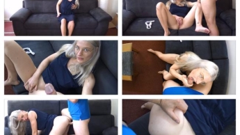 Horny new trainee ao fucked in the lunch break in the break room.