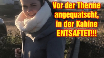 How awesome was that?! Chatted up in front of the thermal baths, JUICED in the cabin!