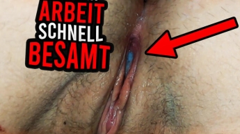 Inseminated quickly before work! Bare Creampie!