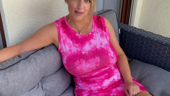 Neighbor seduced on balcony