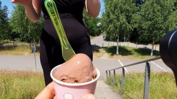 Summer ice date ends with spontaneous fucking!!!!