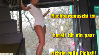 The horny neighbor's pussy is ready for some really hot fucks!!!