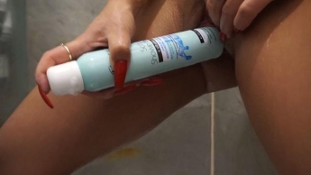Way too big! Spray can barely fits in my cunt