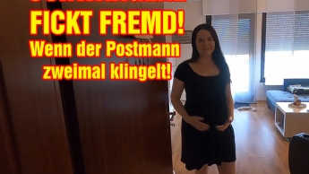 When the postman rings twice! Pregnant fucks STRANGER!