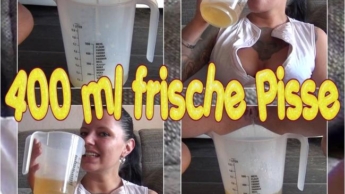 Pee pure – 400 ml fresh piss for me