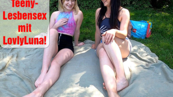 Public! Teeny lesbian sex with Lovly Luna!