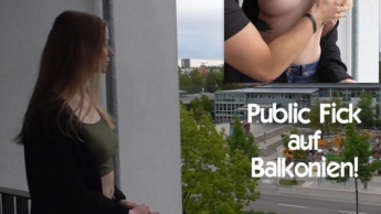 Public fuck on balconies!