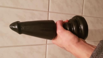 Big dildo in the ass