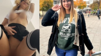 The teen bitch from Alexanderplatz gives creampies for free!