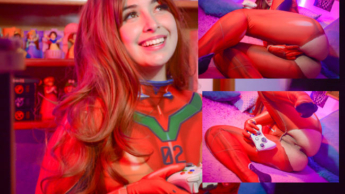 gamer girl rubbing her pussy