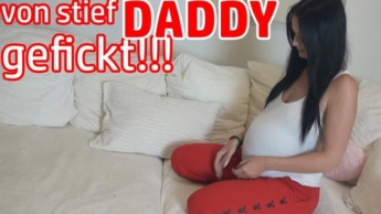 MEGASCHWANGER fucked by stiefDADDY !!!