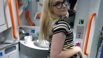 My first time on the train!