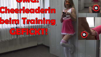 OMG! Cheerleader FUCKED during training!