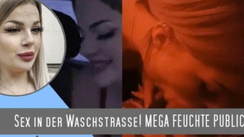 Sex in the car wash! Mega wet and horny PUBLIC ACTION!