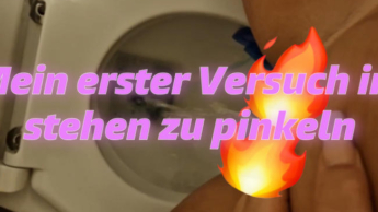 First attempt: piss while standing
