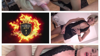 Horny cute blonde German teen tranny gets fucked and blows horny