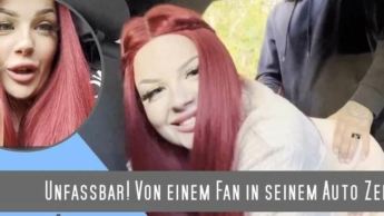 Incomprehensible !!! Fucked up by a fan in the car…!!!