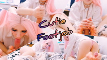 Cutie footjob