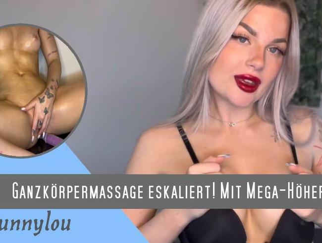 Full body massage escalates! What a mess with a mega climax ;)