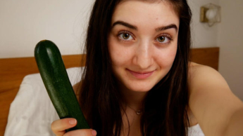 Better than my dildo?! I do it myself with the zucchini!