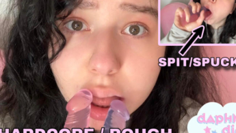 My first DOUBLE SLOPPY BLOWJOB, at 18!!! (GAGING, ROUGH & AHEGAO)