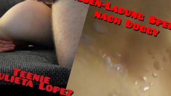 CUM Explosion on her ASS!! Julieta Lopez Sextape & Cumshot