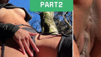 Emy’s Wild Forest Fun Part 2 – Cute Tits and Hot Fingering!