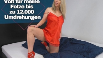 Full vulgar volts for my pussy up to 12,000 revolutions