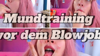 Mouth Training Before Blowjob