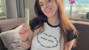 What if my ex sees this? I’ll masturbate for the first time with a dildo!
