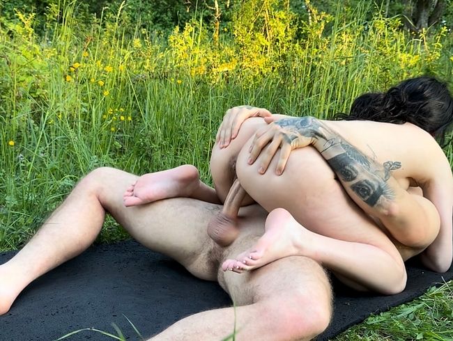 First outdoor sex after giving birth? Did someone catch us?