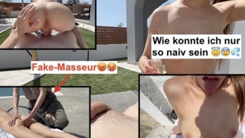 WTF!! FAKE masseur takes me apart?!? How could I lose control like that???