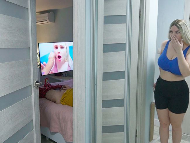 Stepdaughter with big tits spies on stepdad Part 3