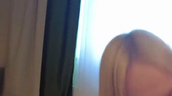 A cute neighbor helps an adult man give a sperm sample with her mouth