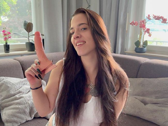 Am I a riding girl now!? My first time riding a dildo