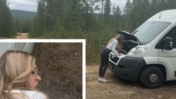 Car breakdown?? Stranger helps me and fucks me!!